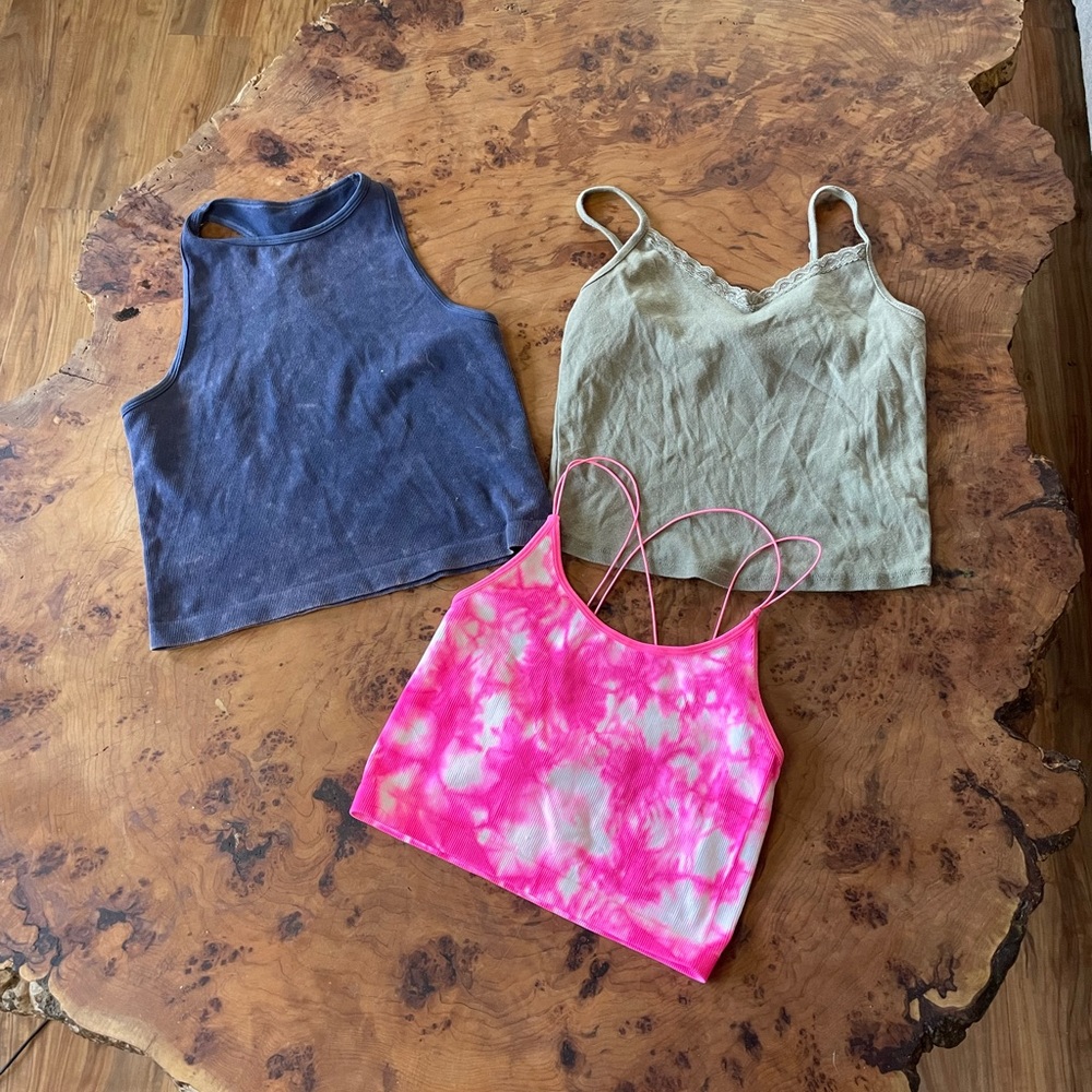 BUNDLE- 3 cropped tank tops